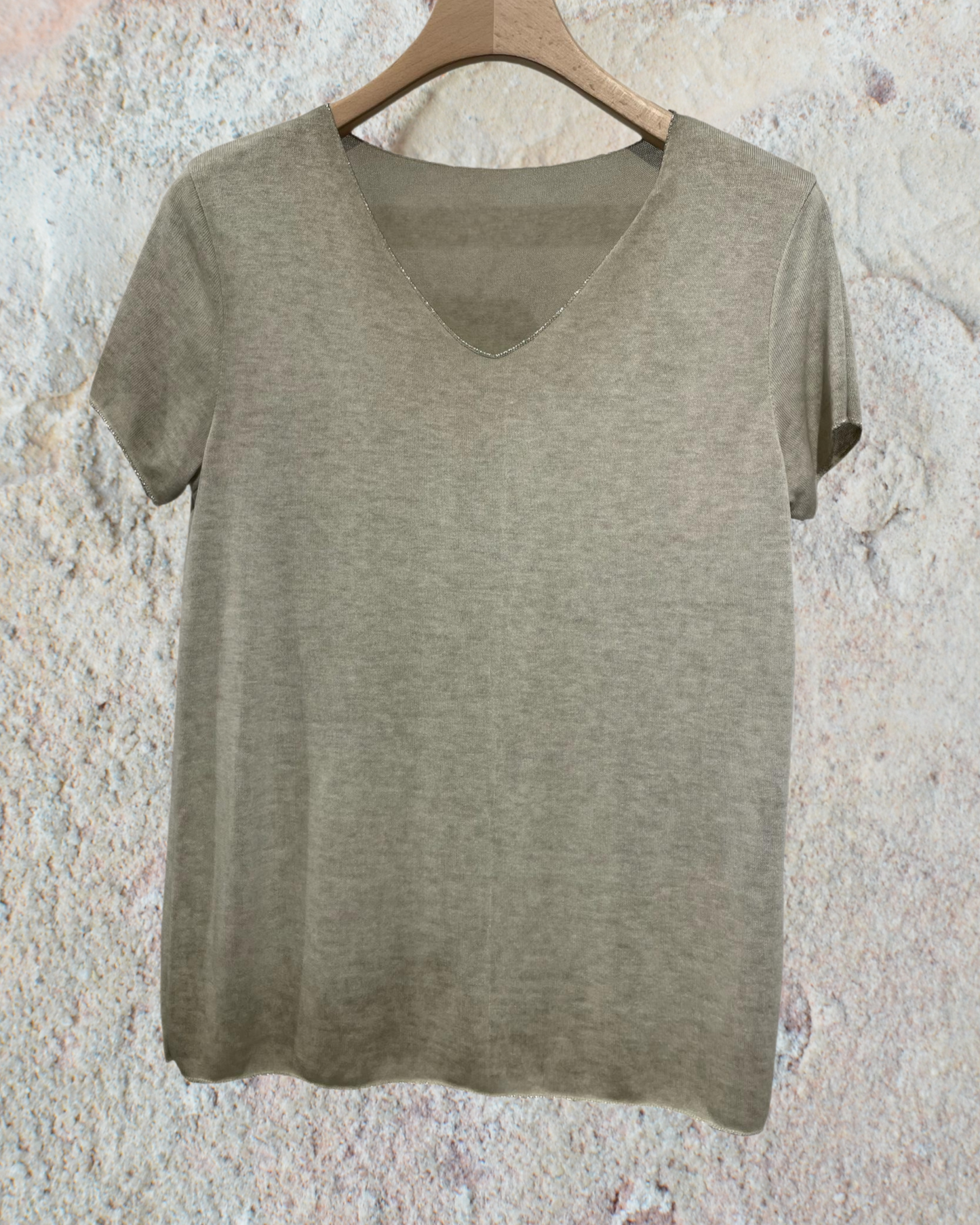 Top Fluide à Encolure Lurex