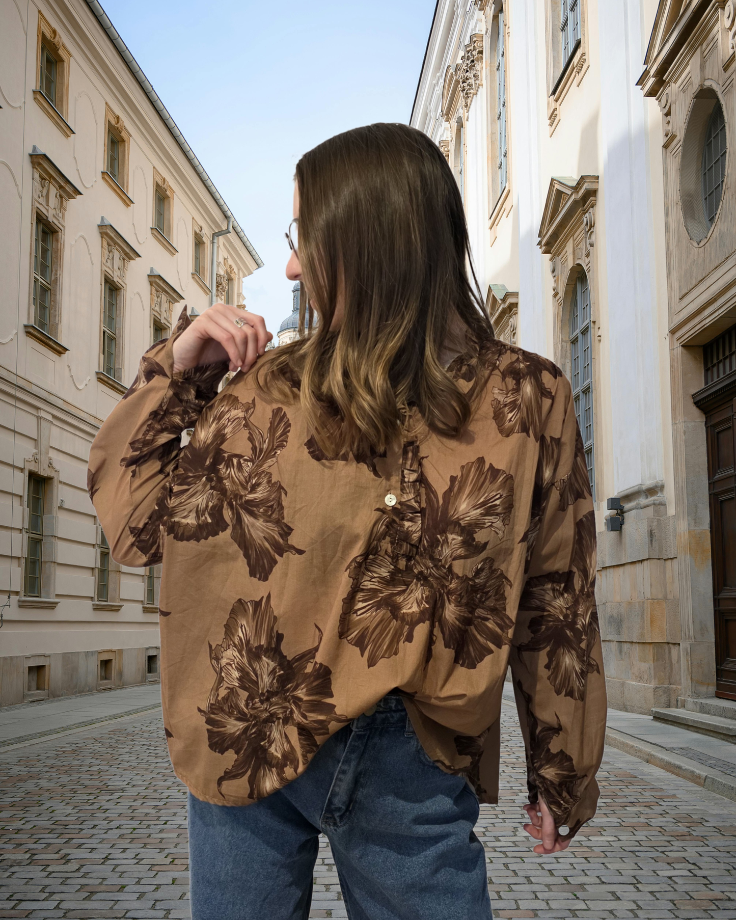 Blouse à Imprimé Floral