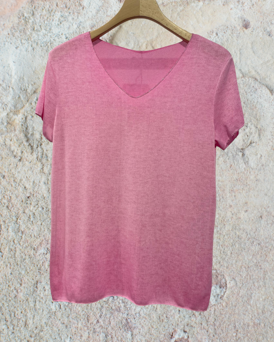 Top Fluide à Encolure Lurex