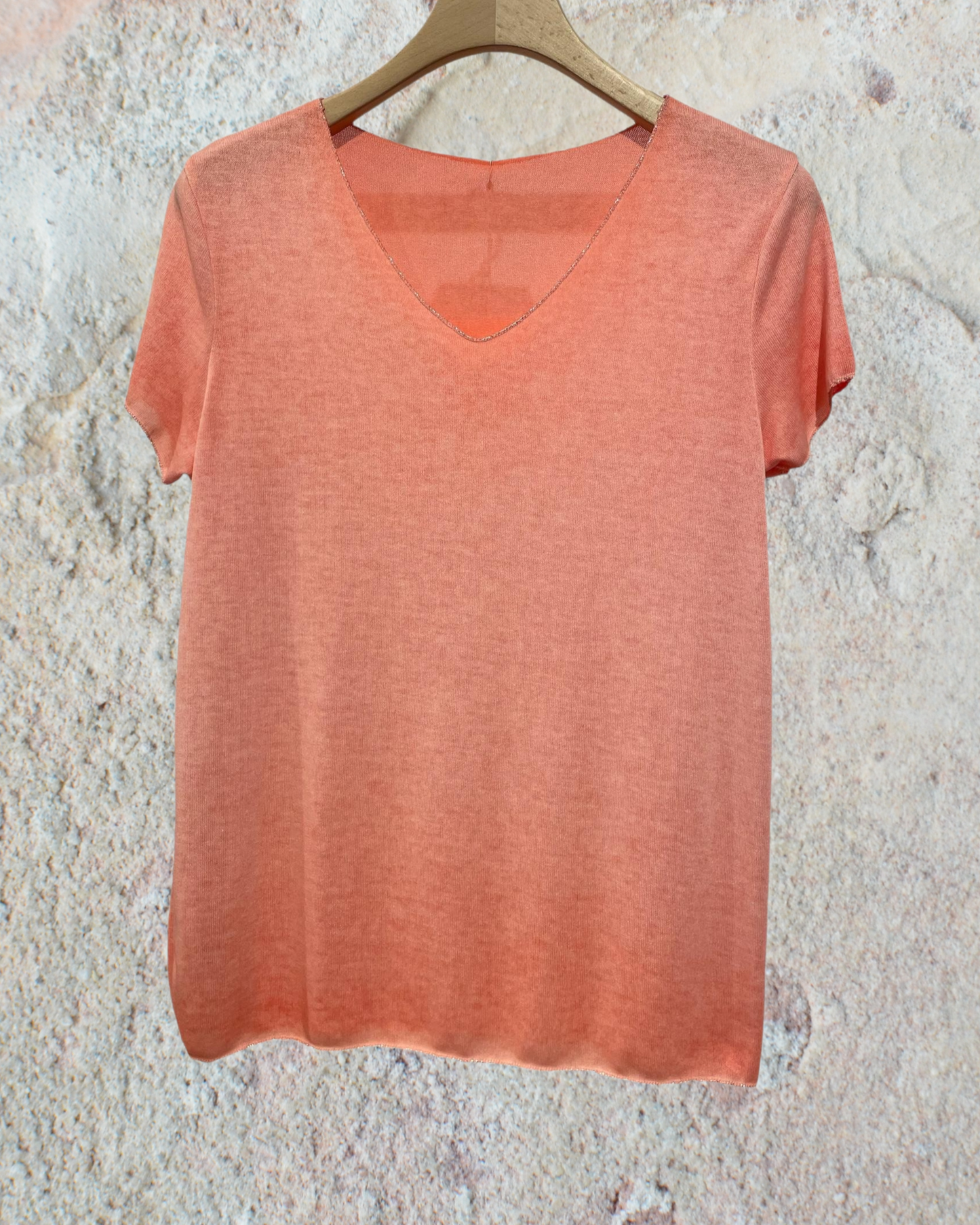 Top Fluide à Encolure Lurex