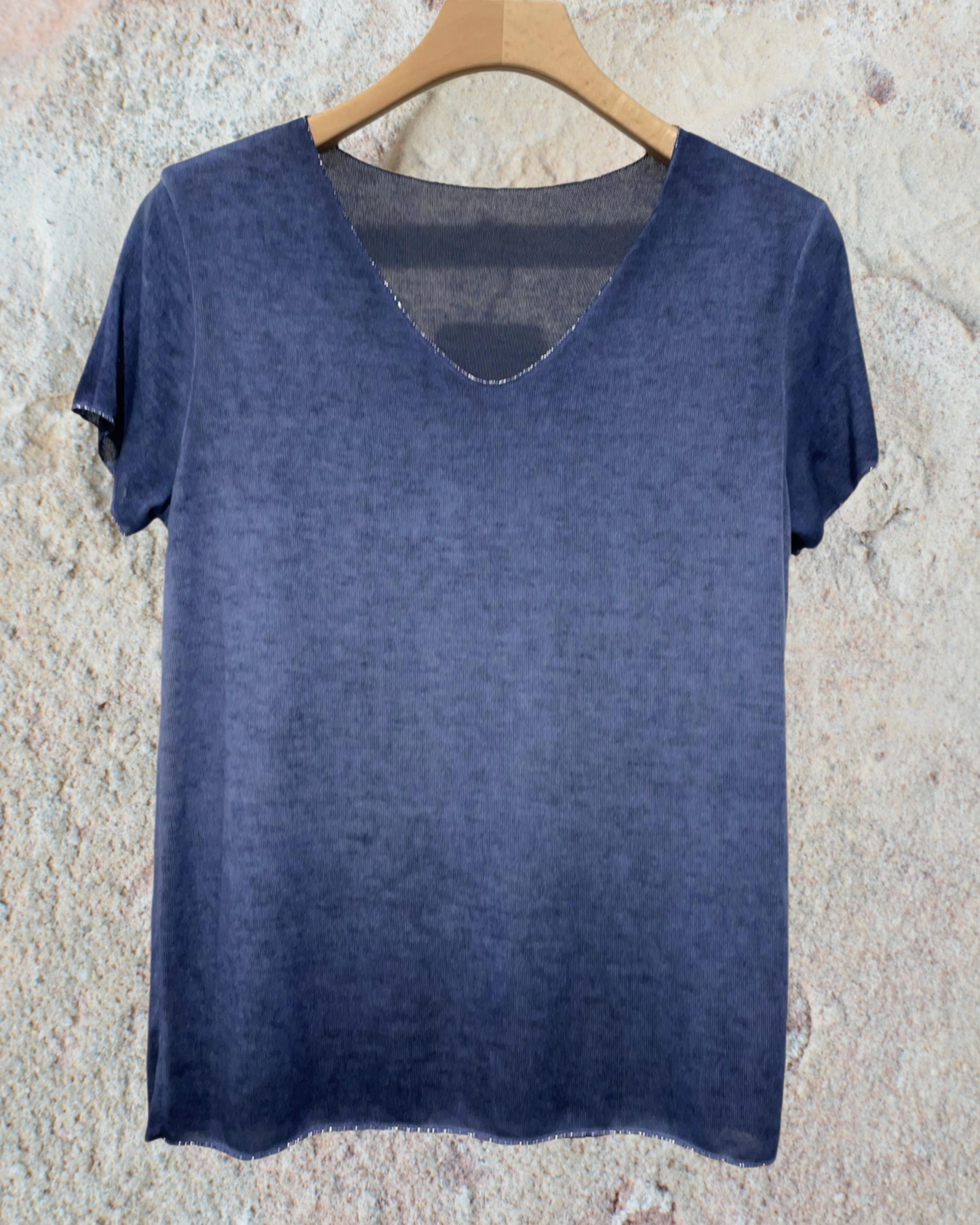 Top Fluide à Encolure Lurex