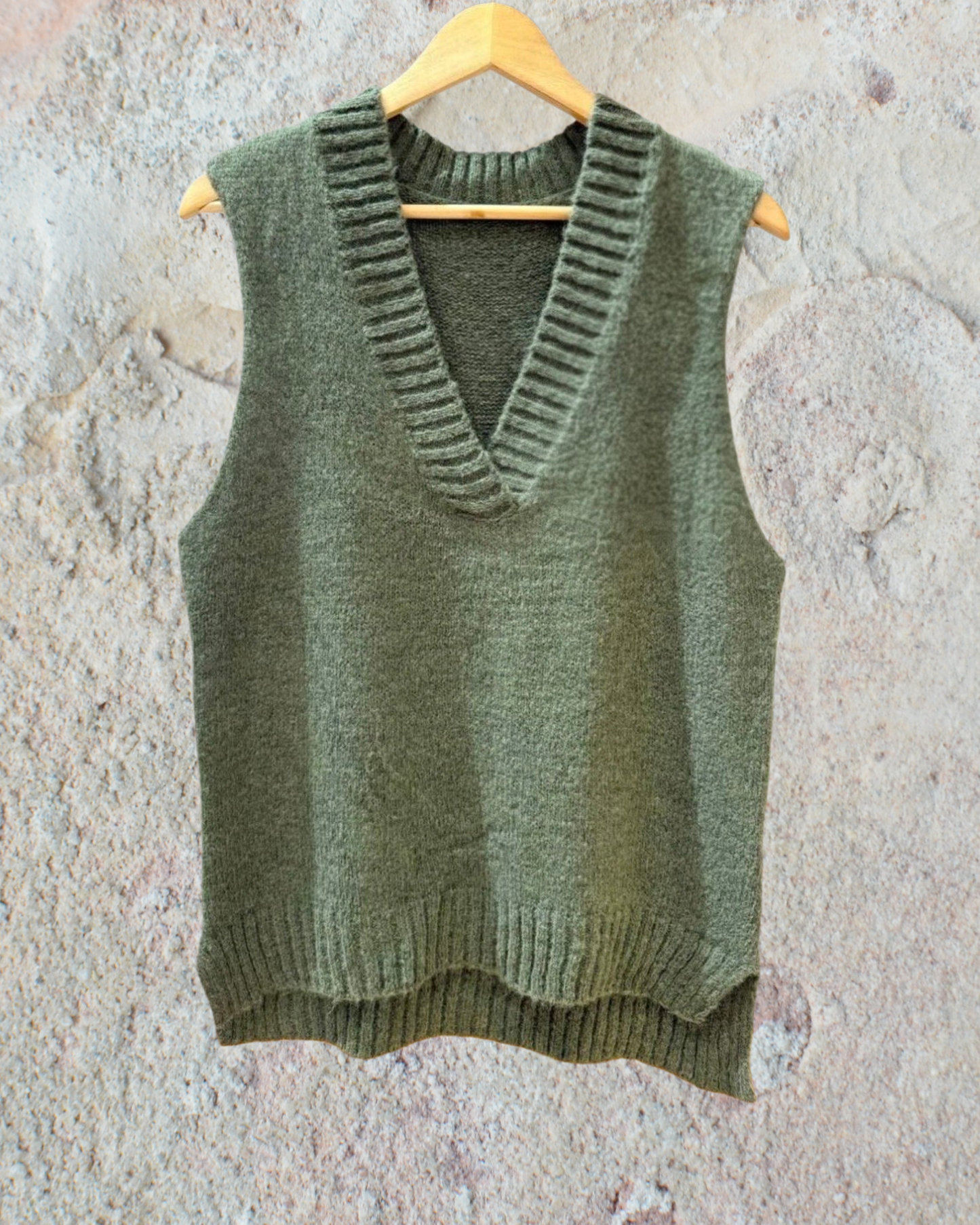 Pull Sans Manches Col V