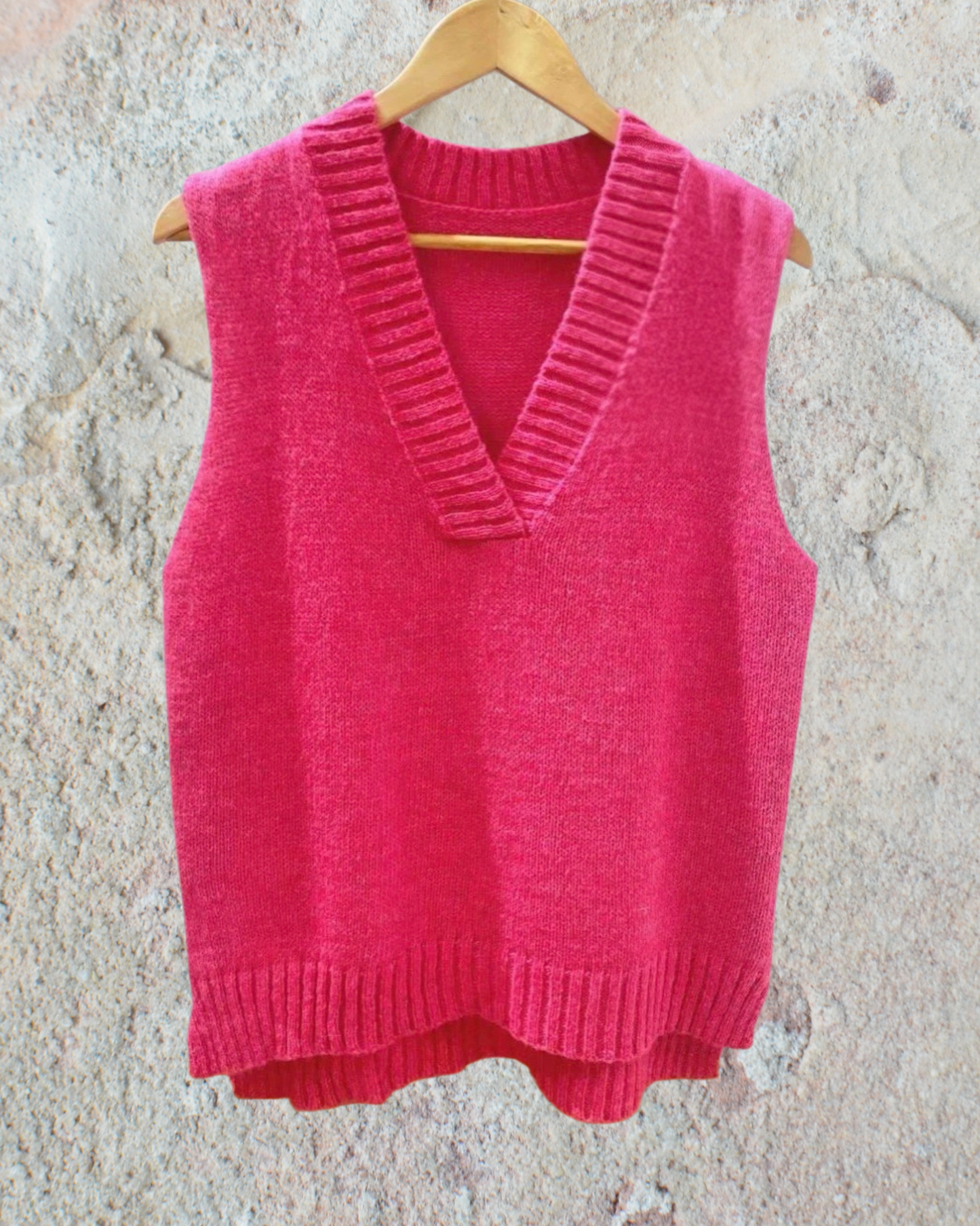 Pull Sans Manches Col V