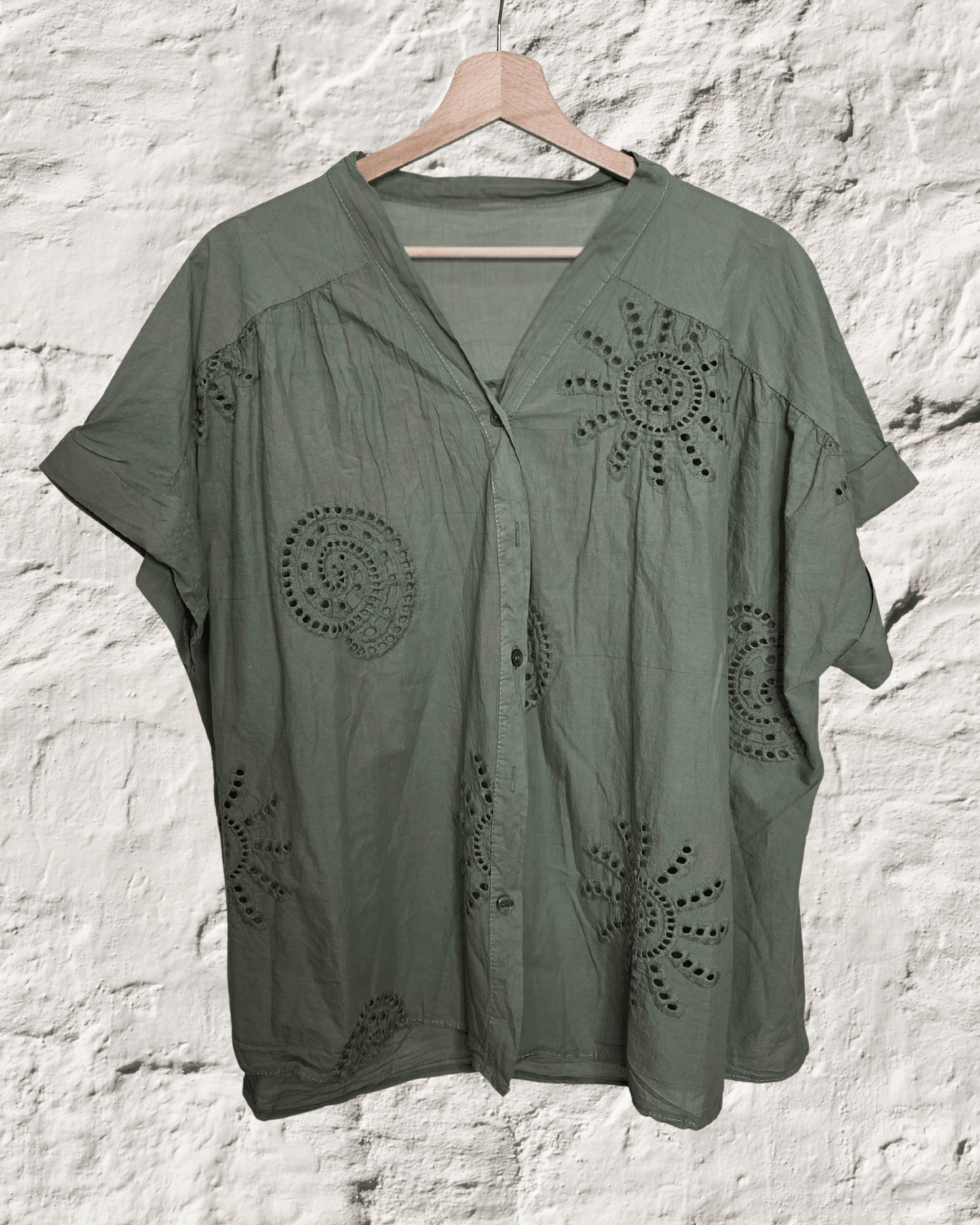 Chemise "Paula" en broderie Anglaise