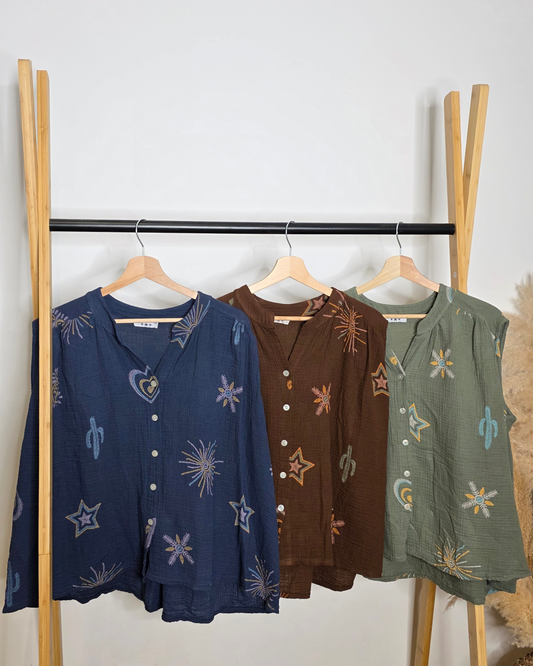 Blouse sans manche bohème