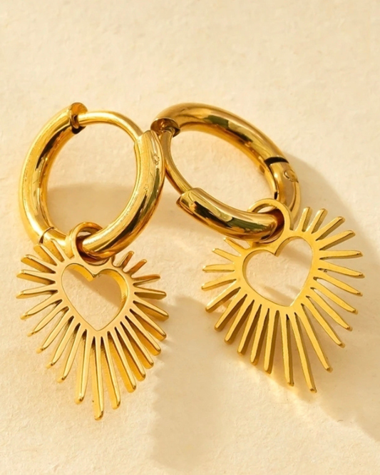 Boucles d’oreilles Aura Coeur lumineux