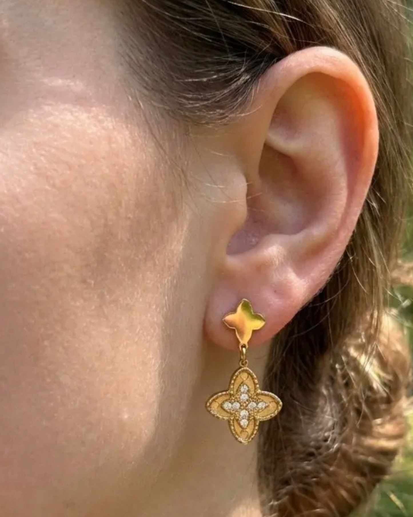 Boucles d’oreilles Naya Trèfle