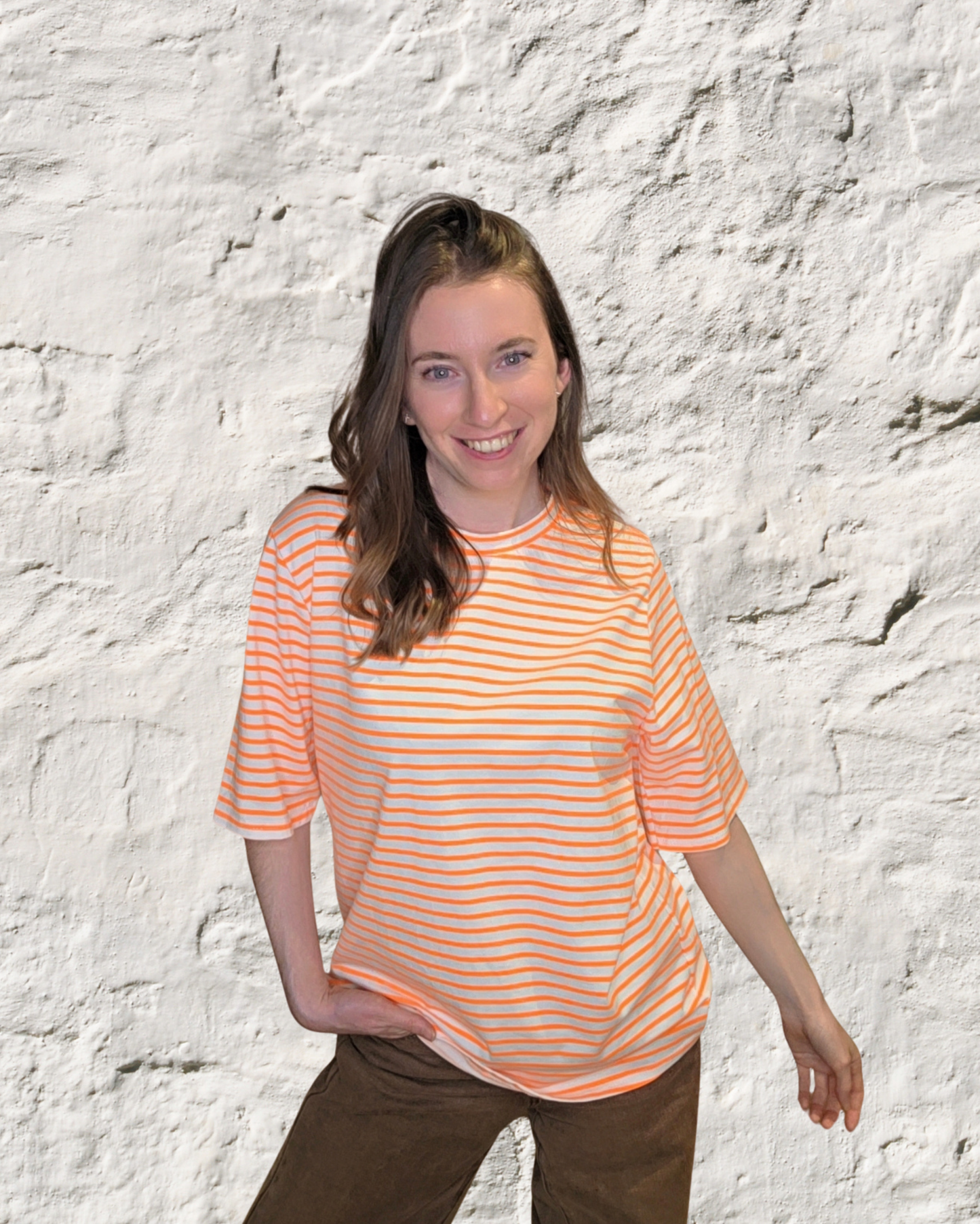 Tee shirt oversize rayé
