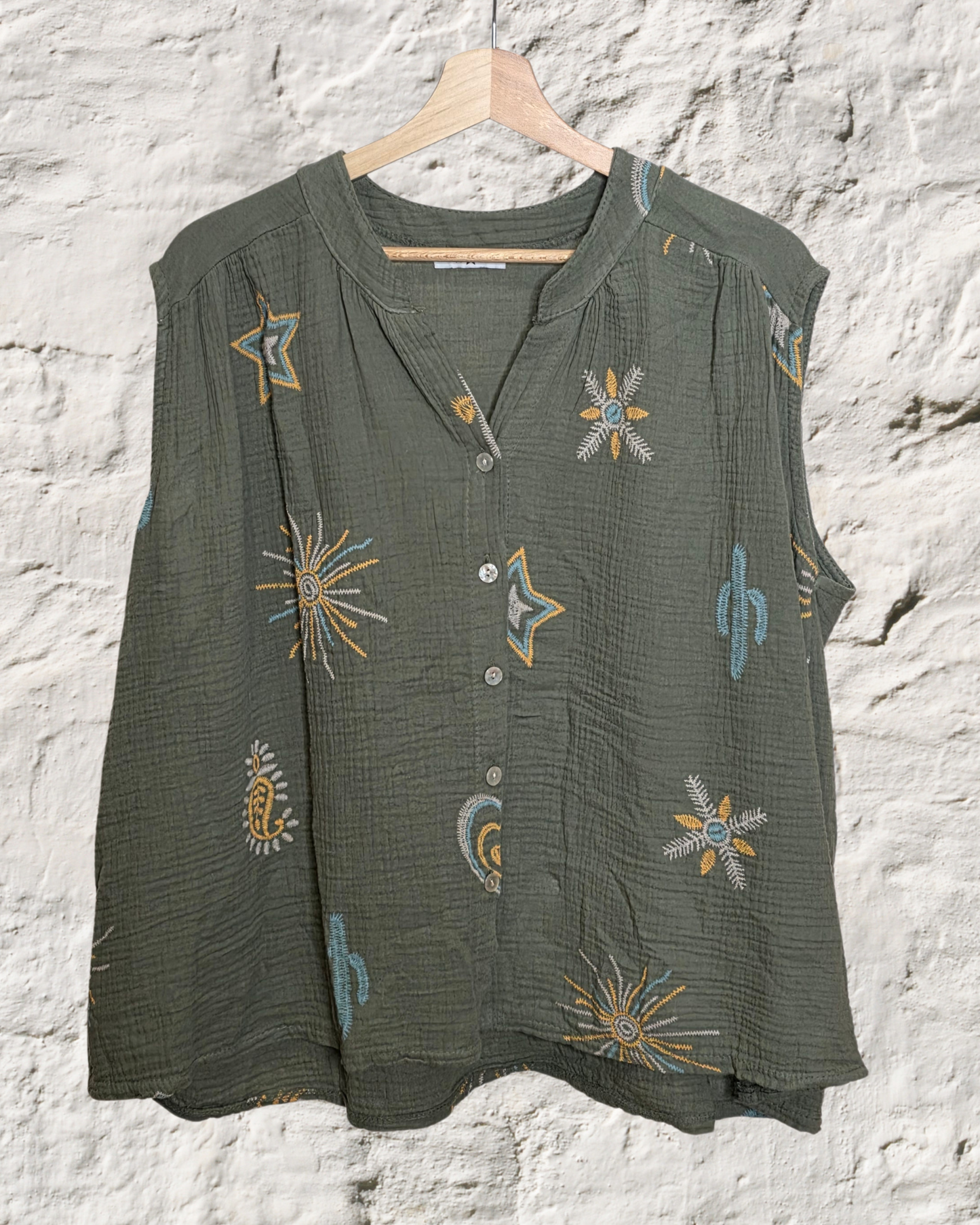 Blouse sans manche bohème