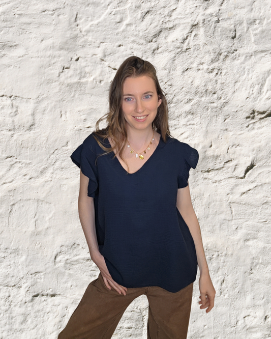 Top gaze de coton