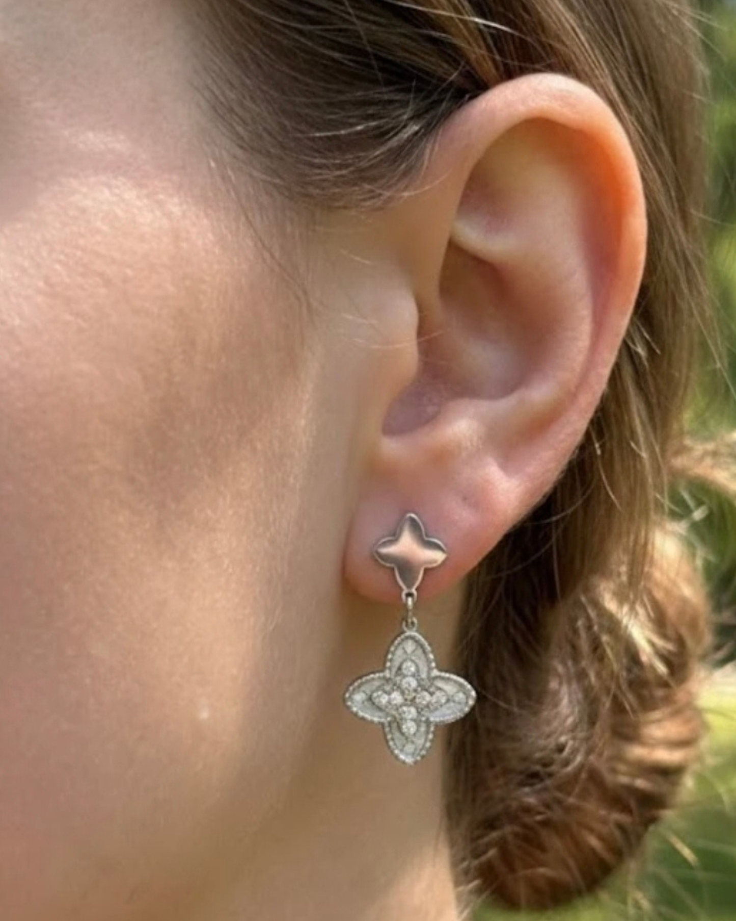Boucles d’oreilles Naya Trèfle