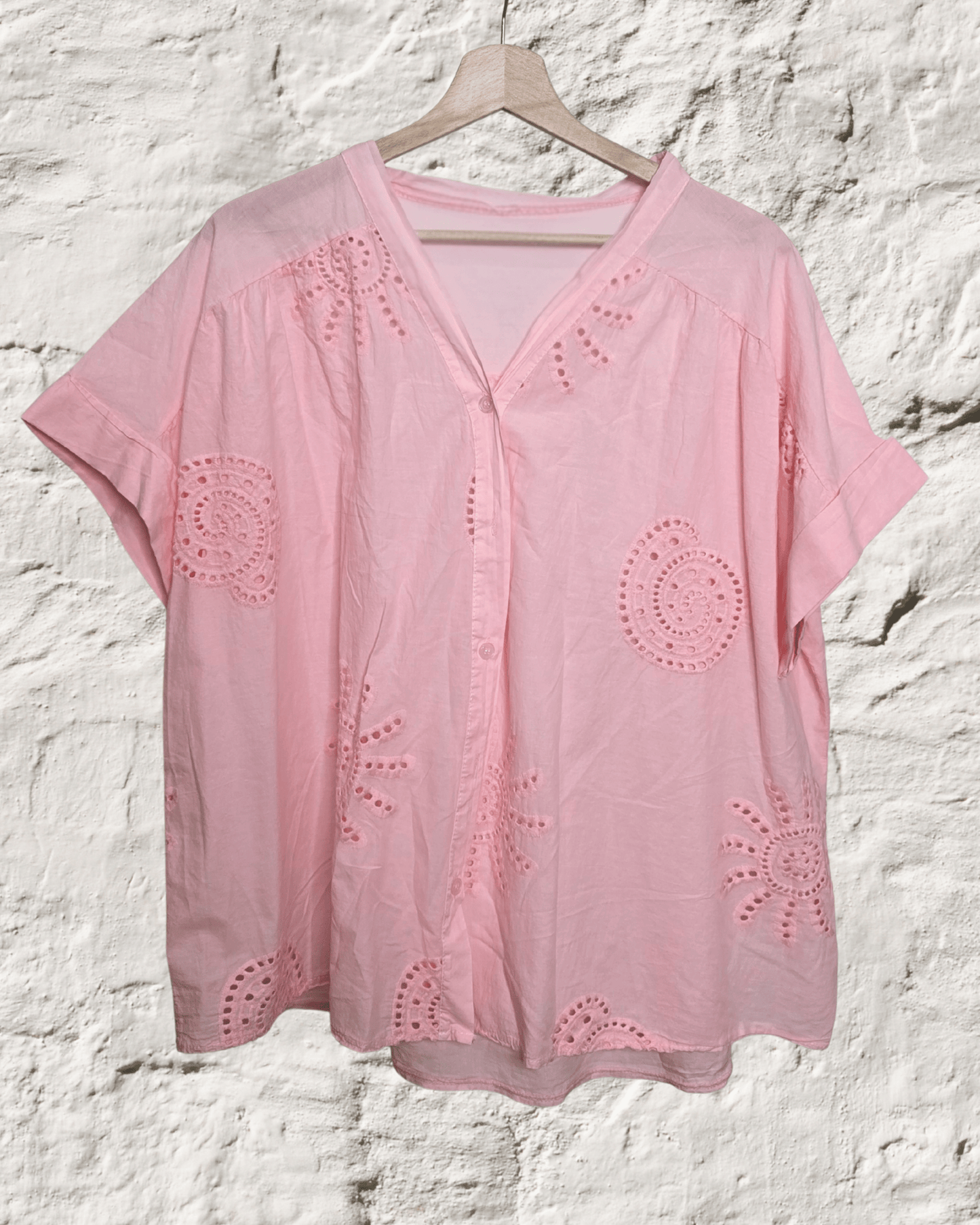 Chemise "Paula" en broderie Anglaise